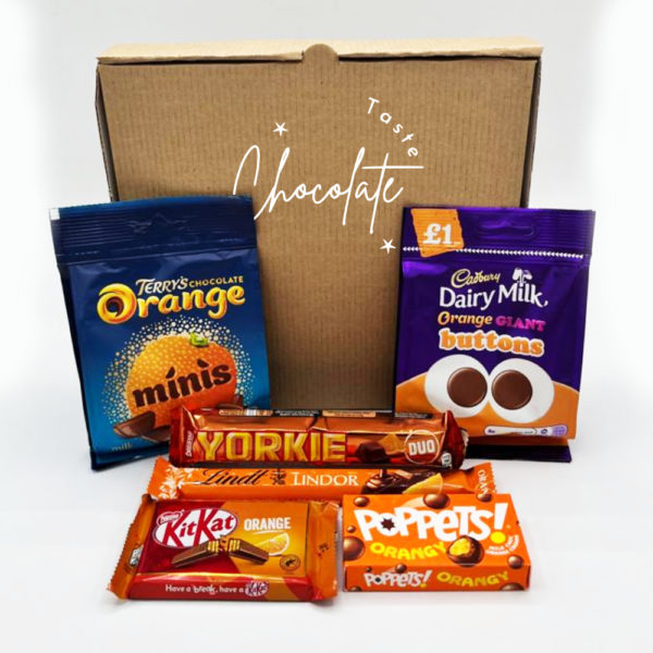 Chocolate orange hamper gift box standard